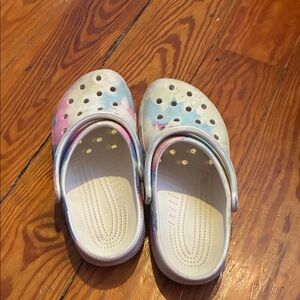CROCS Kids Pastel Tie-Dye Clogs